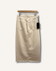 Rag & Bone Cream Denim Maxi Skirt