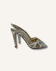 DVF Silver Heels