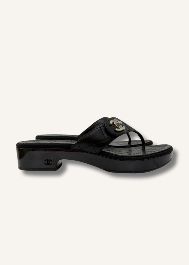 Chanel Quilted Leather Sandals