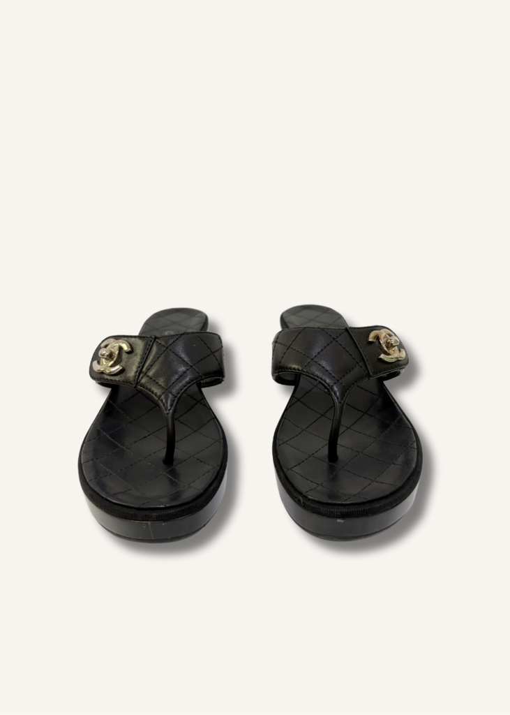 Chanel Quilted Leather Sandals