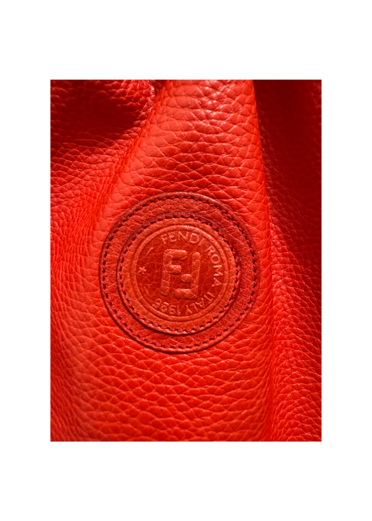 Fendi Vintage Red Bucket Bag