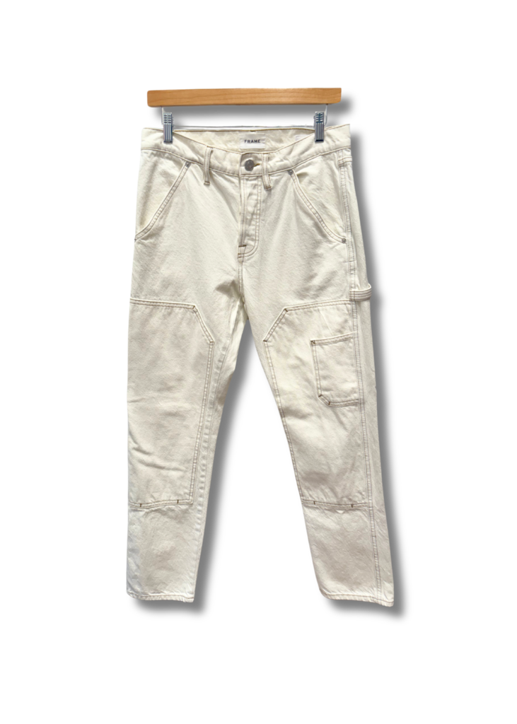 Frame Cream Cargo Jeans