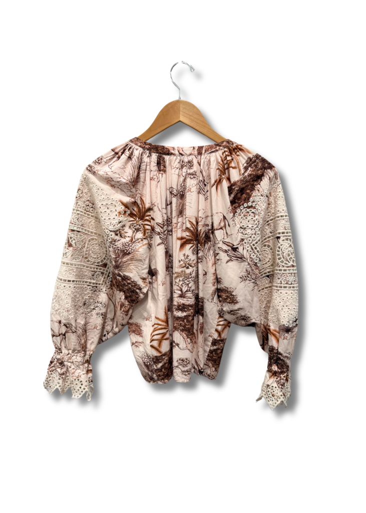 Sandro Long Sleeve Blouse