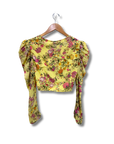 Hemant & Nandita Tie Front Crop Top