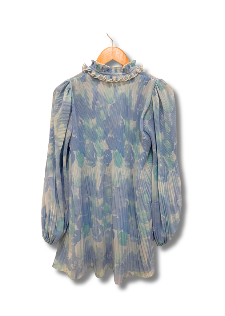 Ganni Pleated Mini Dress