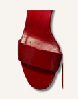 Gucci Red Patent Leather Cork Wedges