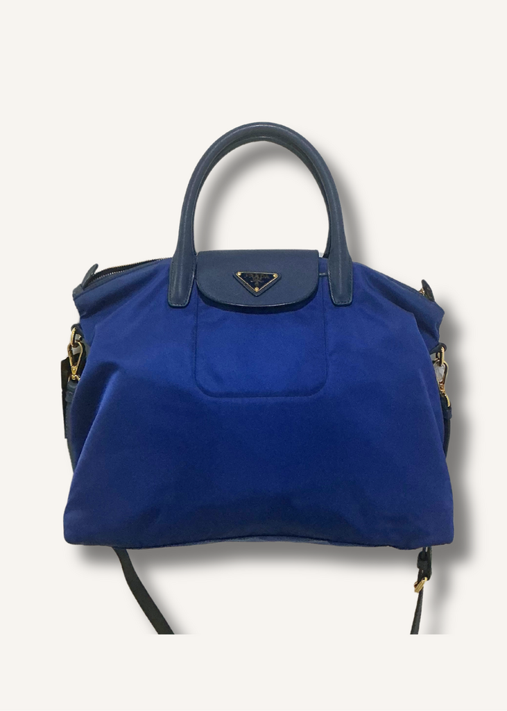 Prada Tessuto Nylon Saffiano Tote