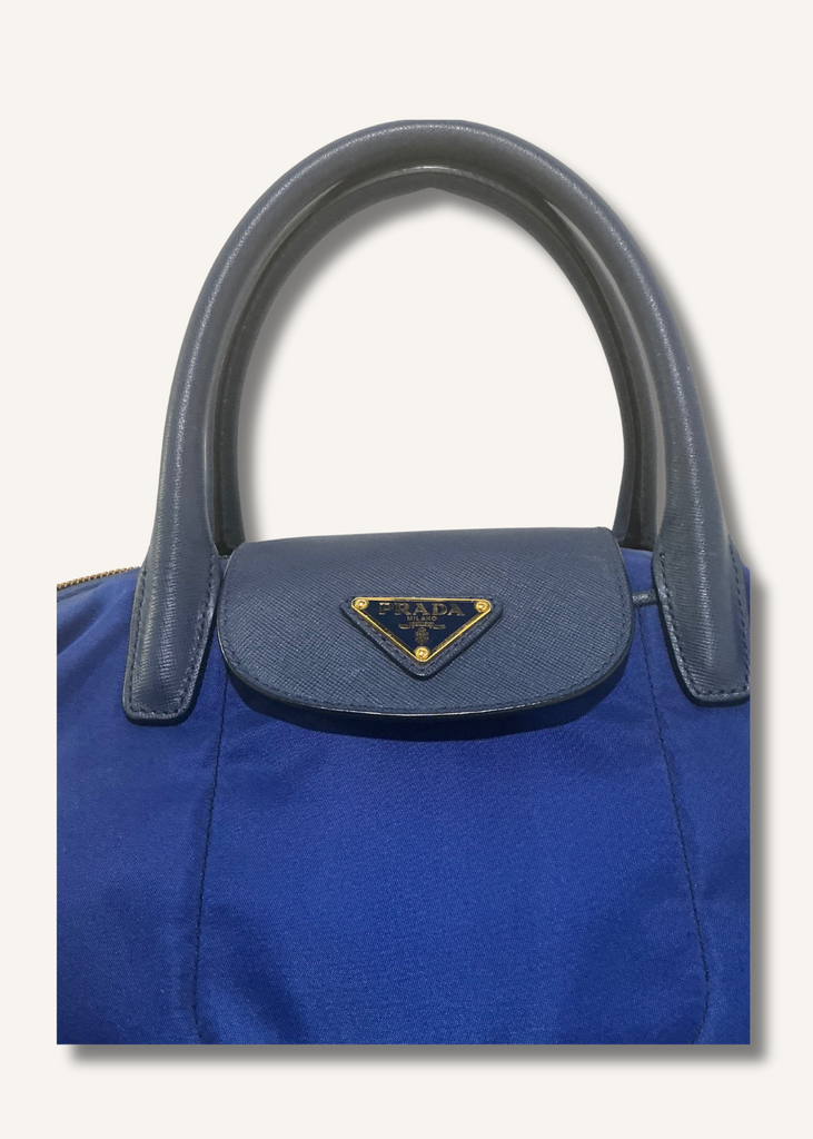 Prada Tessuto Nylon Saffiano Tote