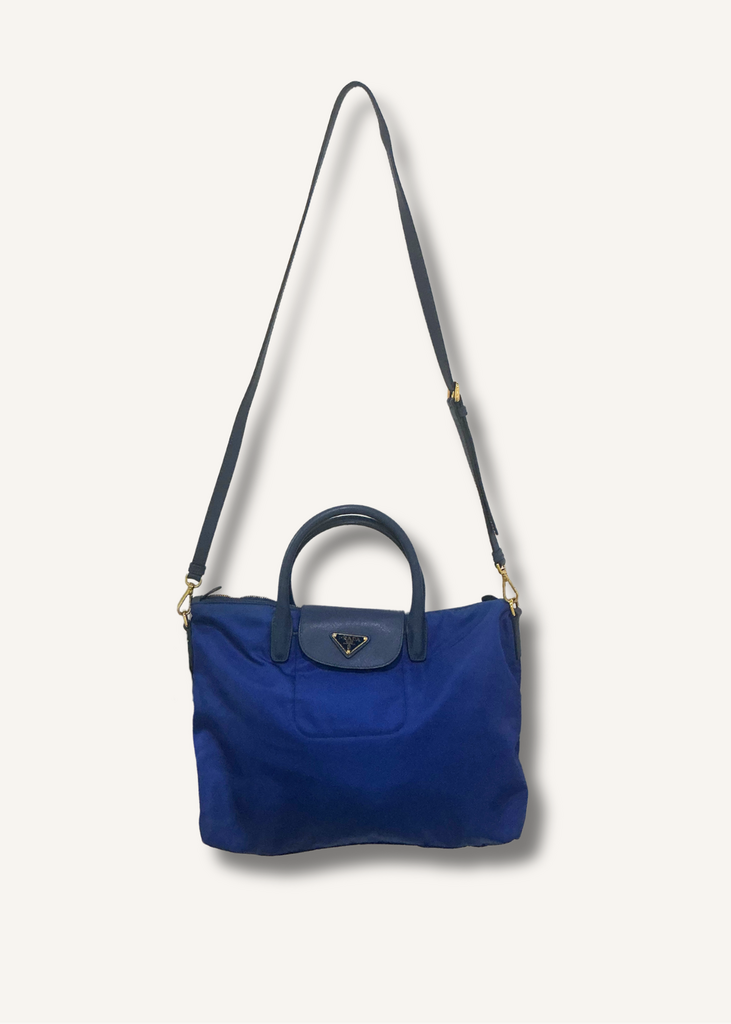 Prada Tessuto Nylon Saffiano Tote