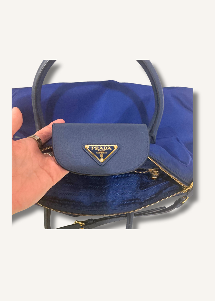 Prada Tessuto Nylon Saffiano Tote