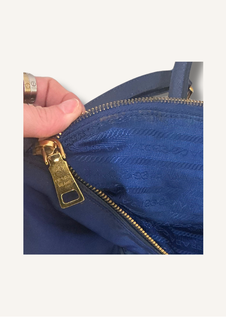 Prada Tessuto Nylon Saffiano Tote