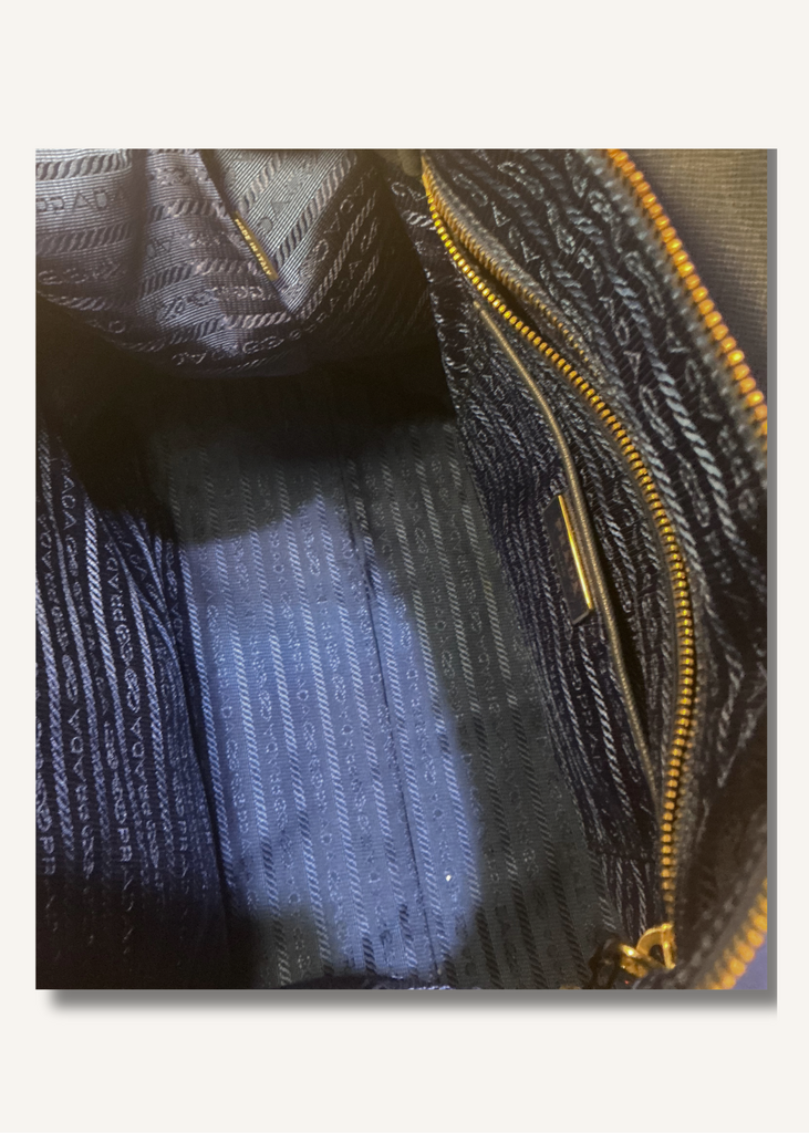 Prada Tessuto Nylon Saffiano Tote