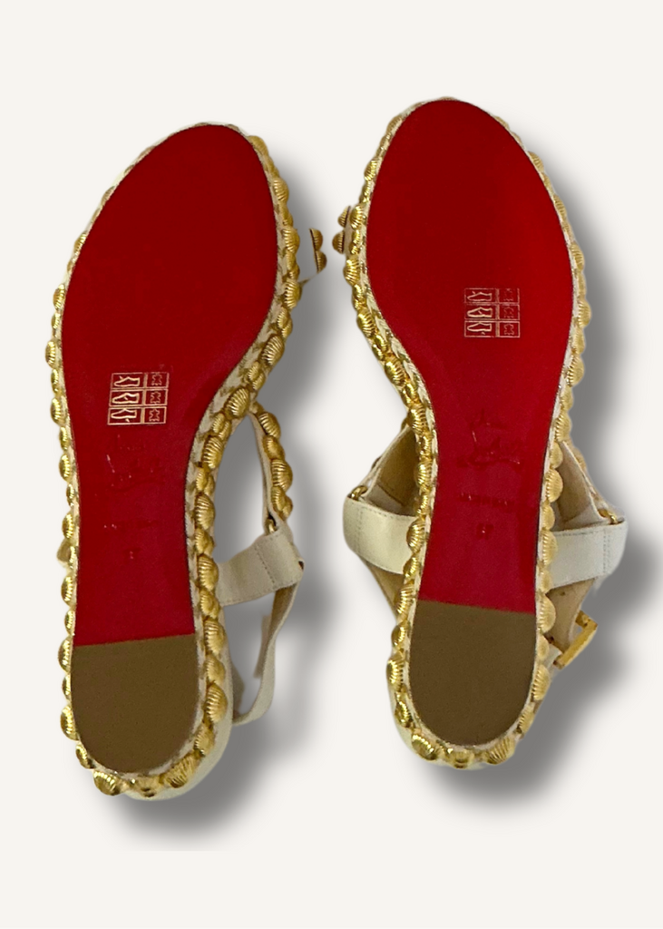 Louboutin Shiny Nappa Rondaclou 60 Platform Sandals