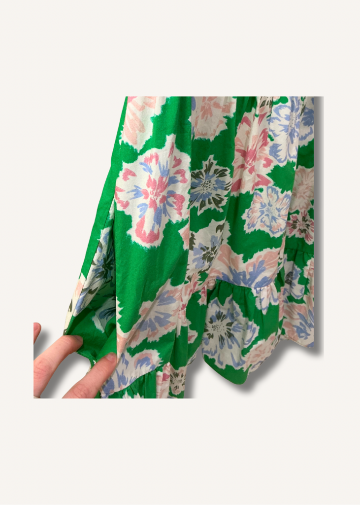 Tanya Taylor Marisol Flutter-Sleeve Dress