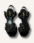 Saint Laurent Black Tribute Platform Sandals