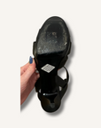 Saint Laurent Black Tribute Platform Sandals