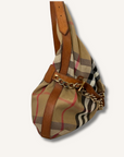 Burberry House Check Chain Hobo Bag