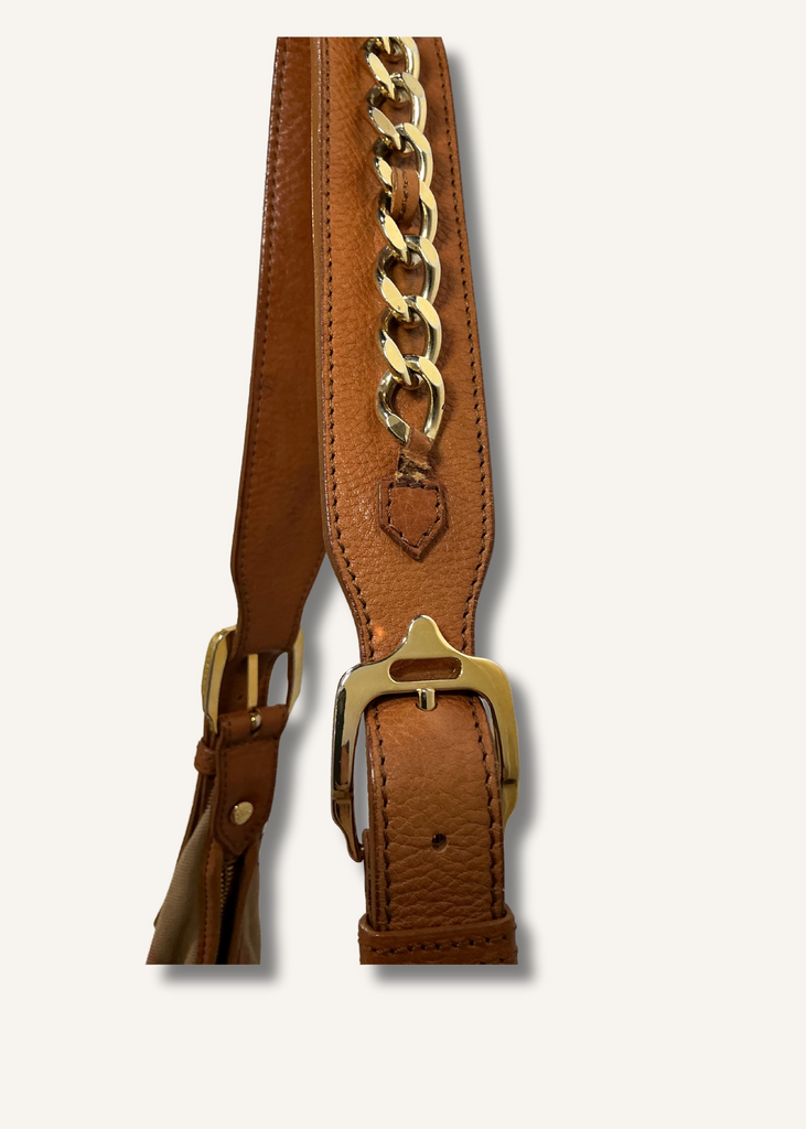 Burberry House Check Chain Hobo Bag