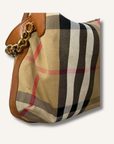 Burberry House Check Chain Hobo Bag