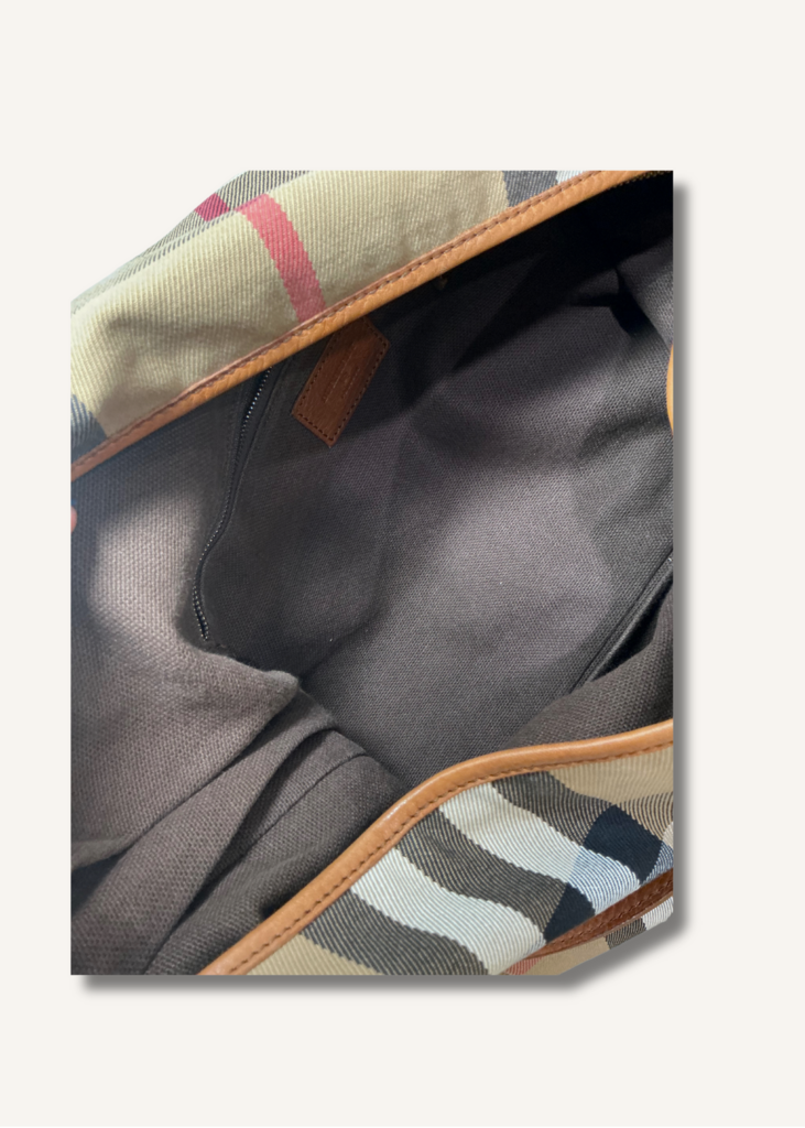 Burberry House Check Chain Hobo Bag