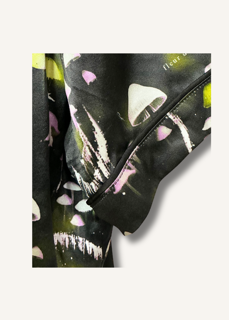 Fleur Du Mal Ethereal Mushroom Short Sleeve Top