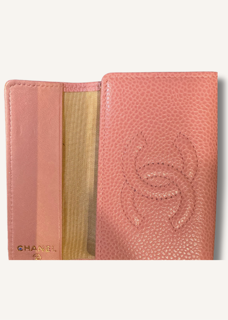 Chanel Caviar Timeless Logo Key Holder