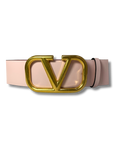 Valentino Pink VLogo Signature Belt