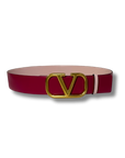 Valentino Pink VLogo Signature Belt