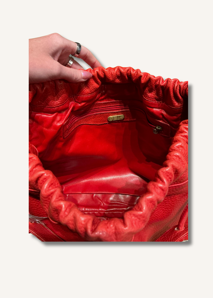 Fendi Vintage Red Bucket Bag