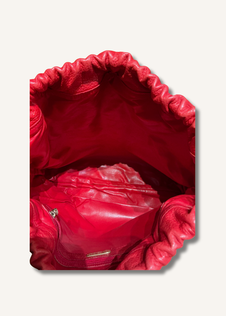 Fendi Vintage Red Bucket Bag