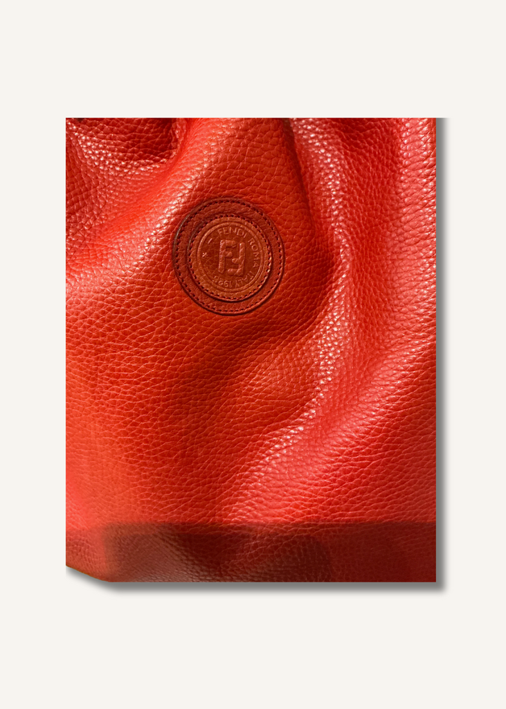 Fendi Vintage Red Bucket Bag