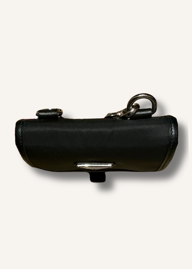 Prada Black Tessuto Nylon Saffiano Phone Crossbody