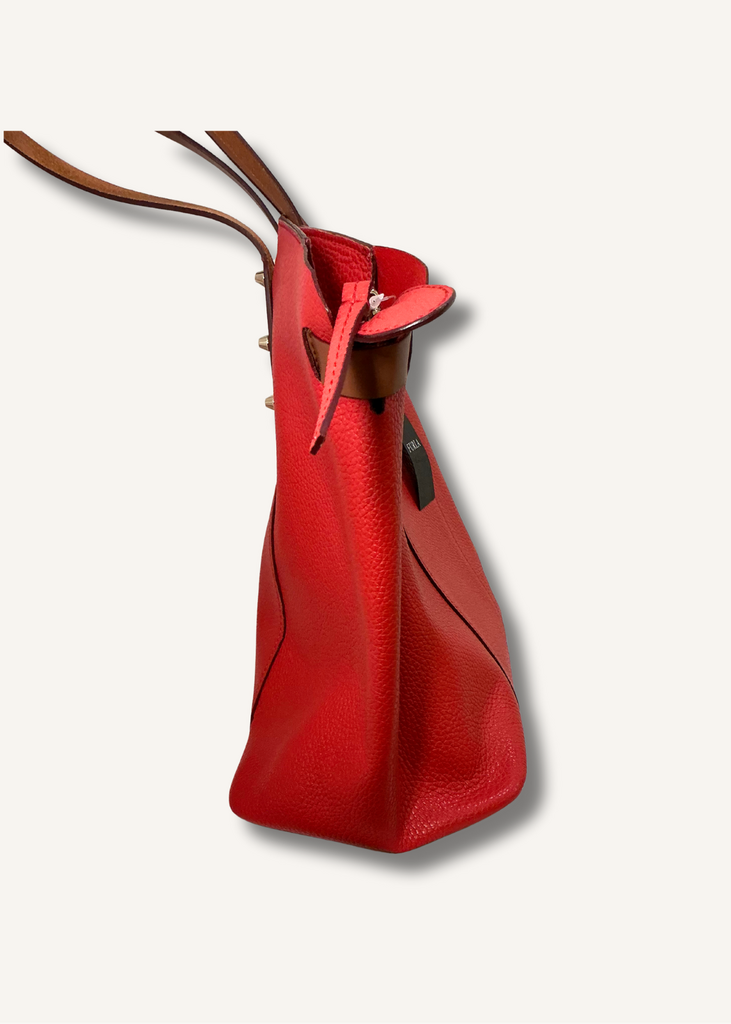 Furla Red Aura Tote Bag