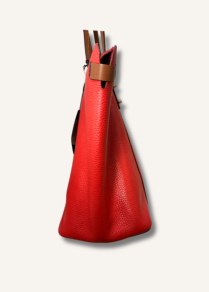 Furla Red Aura Tote Bag
