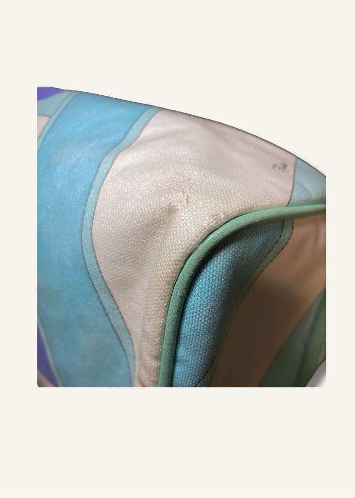 Emilio Pucci Green and Purple Print Bag