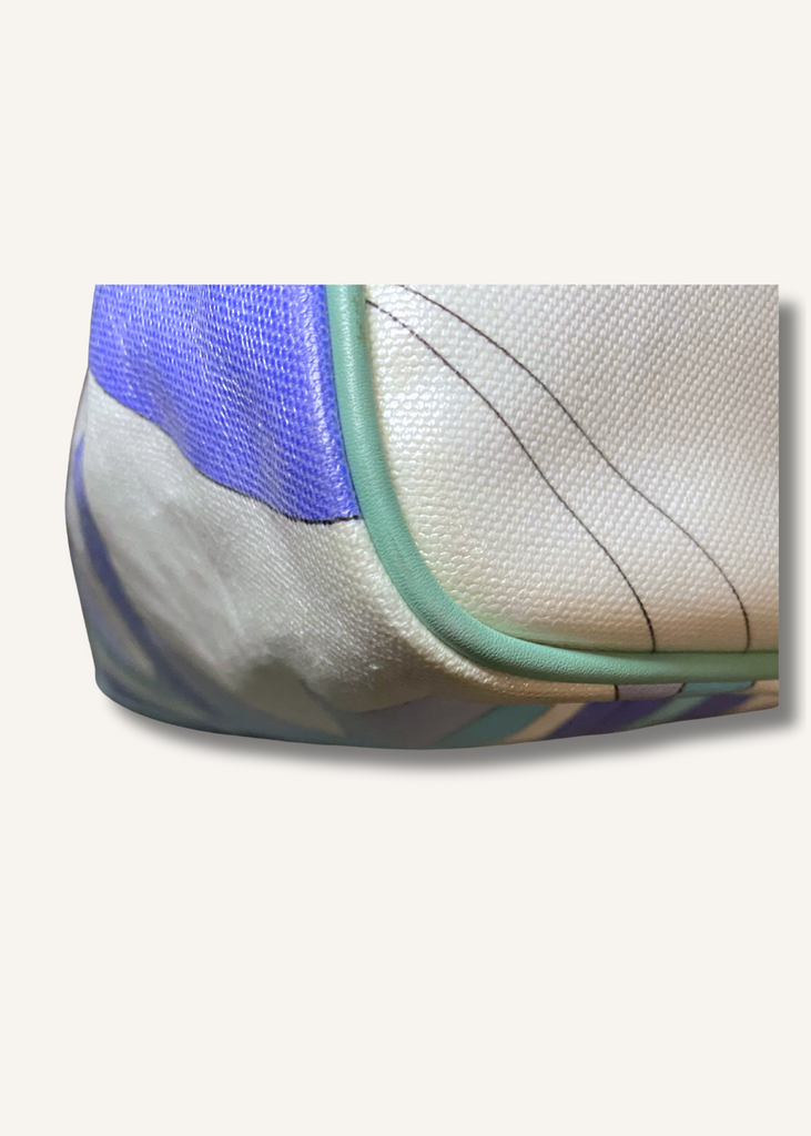 Emilio Pucci Green and Purple Print Bag