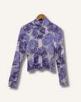 Staud Helvin Floral Turtleneck