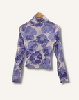Staud Helvin Floral Turtleneck