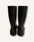 Chanel Black Caoutchouk CC Rainboots