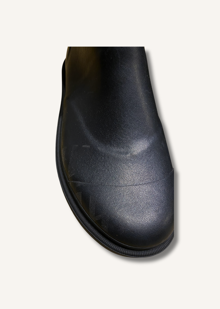 Chanel Black Caoutchouk CC Rainboots
