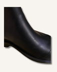 Chanel Black Caoutchouk CC Rainboots