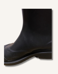 Chanel Black Caoutchouk CC Rainboots