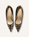 Manolo Blahnik Gotria Silver Specchio PVC BB Pumps