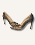 Manolo Blahnik Gotria Silver Specchio PVC BB Pumps
