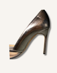 Manolo Blahnik Gotria Silver Specchio PVC BB Pumps