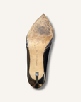 Manolo Blahnik Gotria Silver Specchio PVC BB Pumps