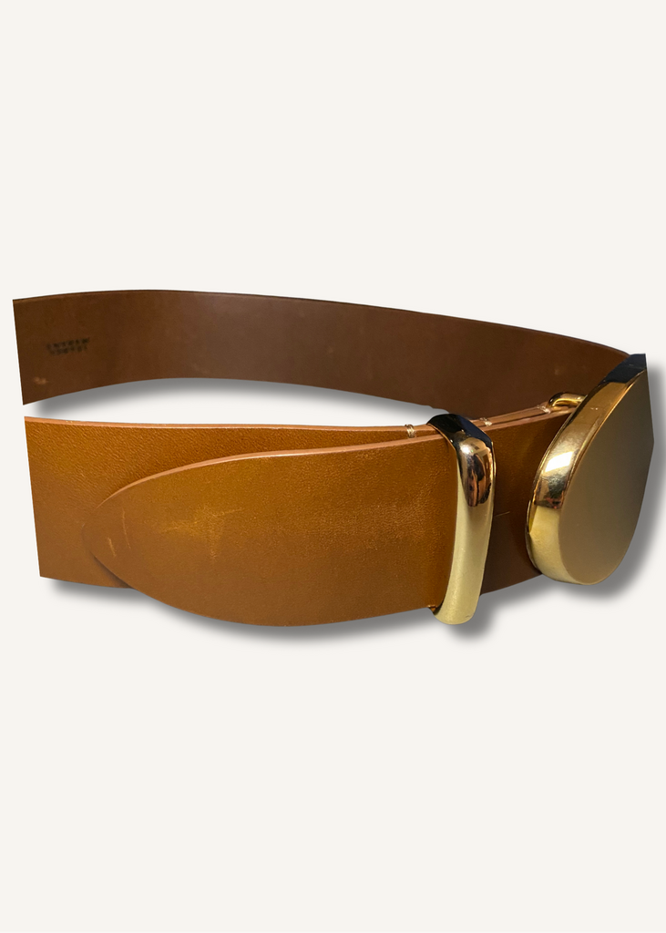 Isabel Marant Brown and Gold Belt