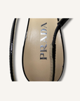 Prada Black Décoletté Logo Slingback Mary Jane Pump