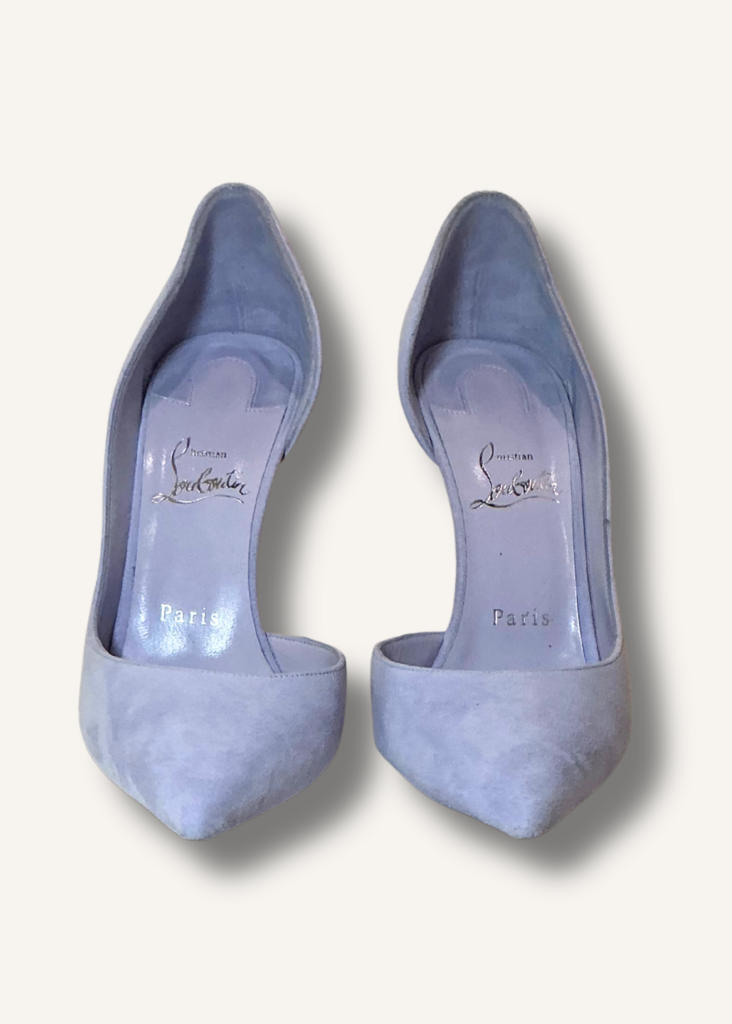 Christian Louboutin Purple Suede Iriza Heels