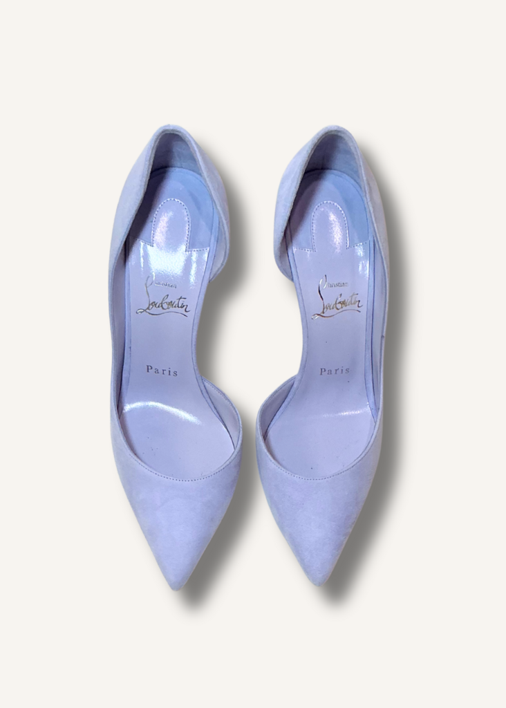 Christian Louboutin Purple Suede Iriza Heels